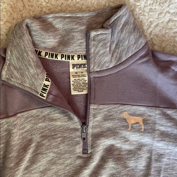 VS PINK Quarter Zip Sweatshirt - Picture 2 of 3
